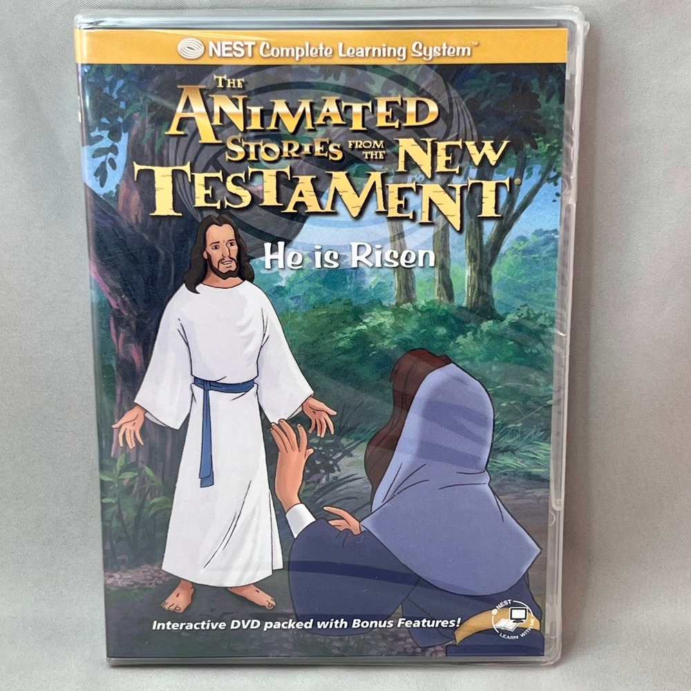 NEST Animated Stories New Testament He is Risen DVD Richard Rich Sealed 2005